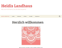 Tablet Screenshot of heidis-landhaus.eu